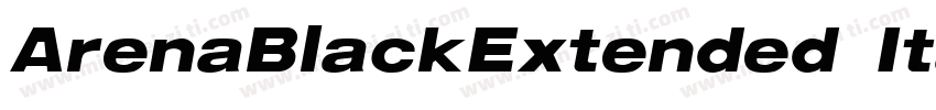 ArenaBlackExtended Italic字体转换